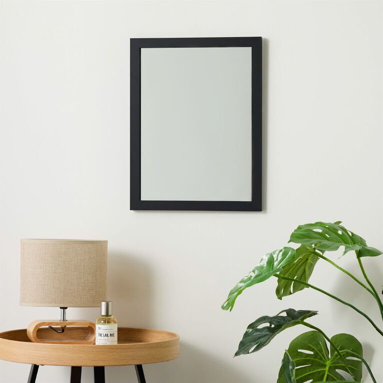 Living & Co Everyday Mirror Black 30cm x 40cm, , hi-res