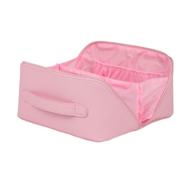 Poppi Zip Open Large Cosmetic Bag Pink, , hi-res