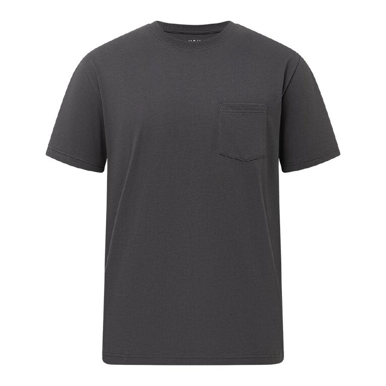 H&H Men's Regular Fit Pocket Tee, Grey Dark, hi-res