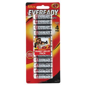 Eveready Super Heavy Duty Batteries AA 24 Pack 24 Pack