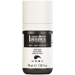 Liquitex Soft Body Acrylic 59ml Ivory Black S1