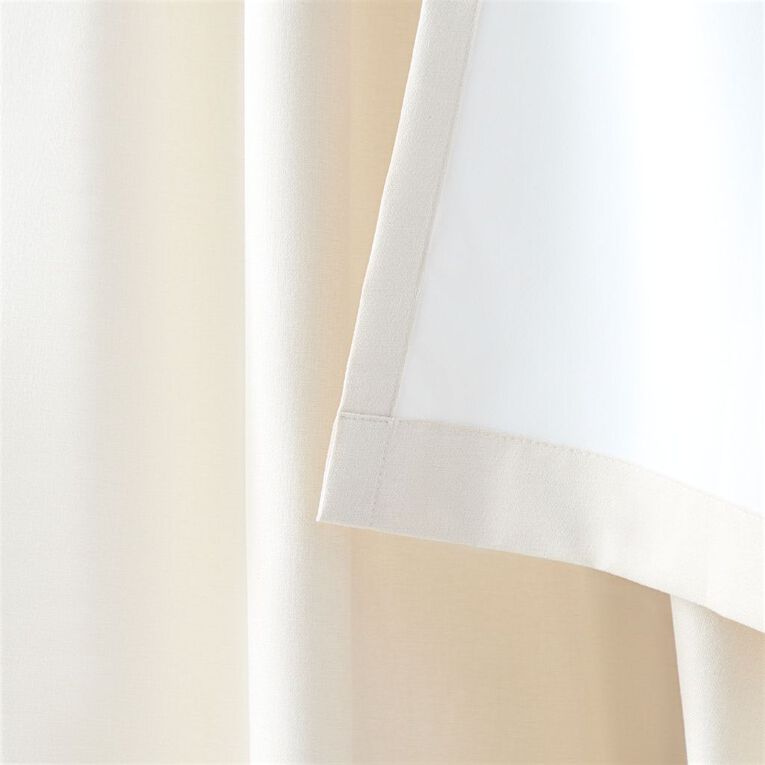 Living & Co Studio Curtains Natural 150-230cm Wide/205cm Drop, , hi-res
