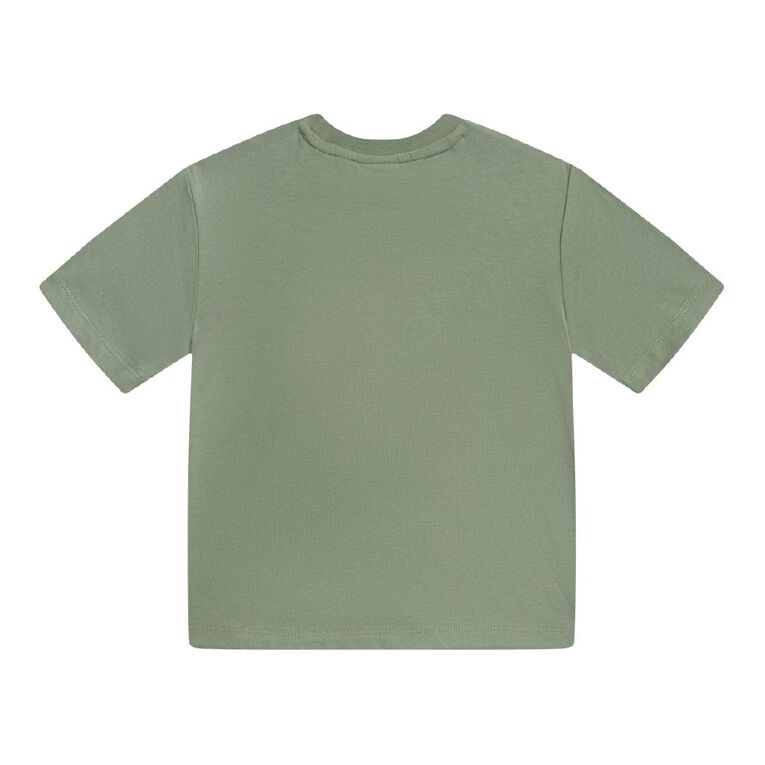 Mickey Mouse Preschool Printed Relaxed Tee, Green, hi-res