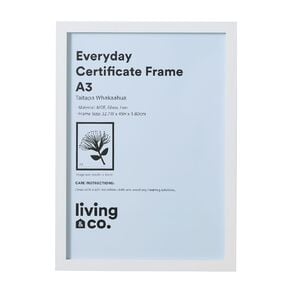 Living & Co Everyday Certificate Frame White