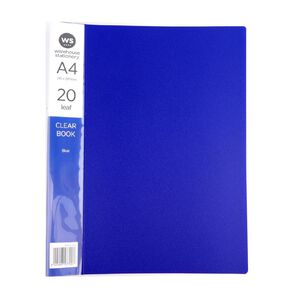 WS Colour Pop Clearbook 20 Page Blue