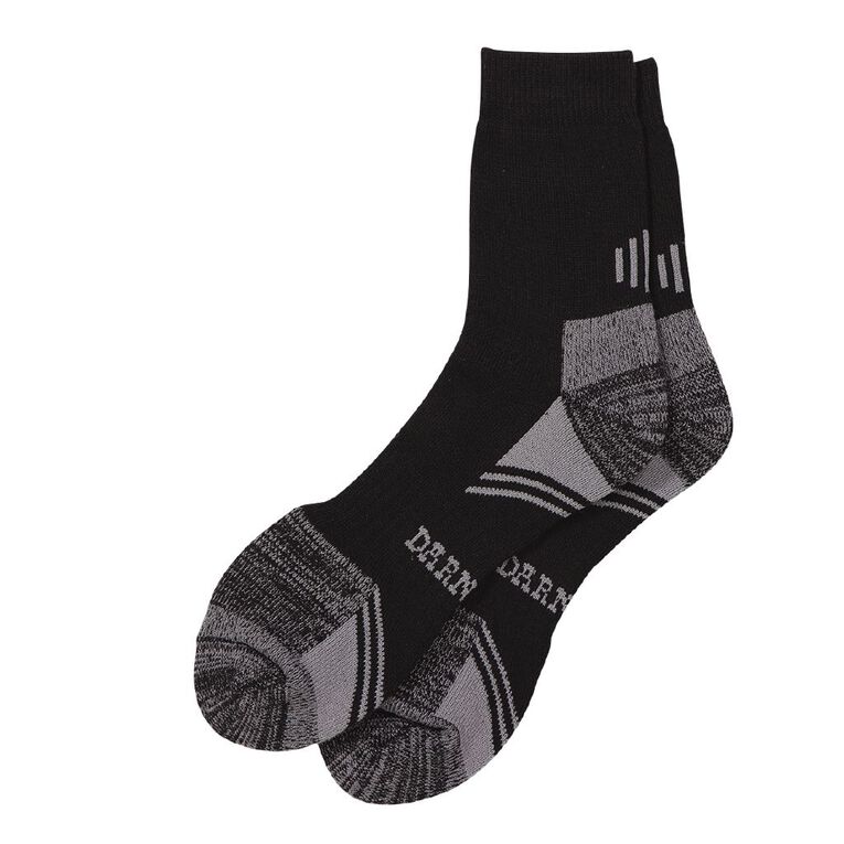 Darn Tough Men's Steelcap Boot Socks 2 Pack, Black, hi-res