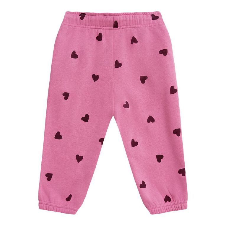 Young Original Toddler Girls' Print Trackpants, Pink Mid, hi-res