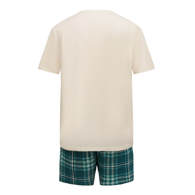 H&H Men's Knit Pyjama Set, Green Dark, hi-res