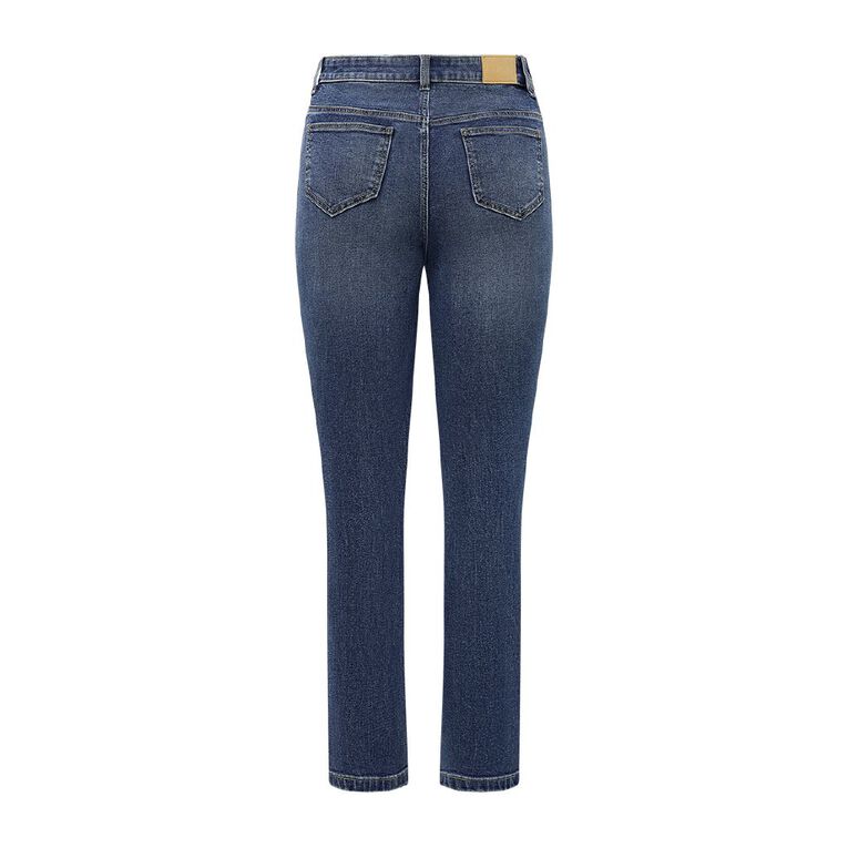 H&H Women's Mid Rise Slim Skinny Jeans, Denim Mid, hi-res