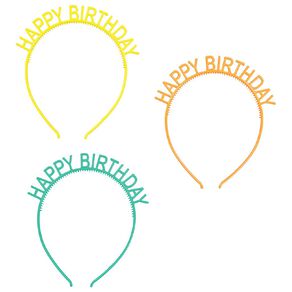 Party Inc Happy Birthday Headbands 3 Pack