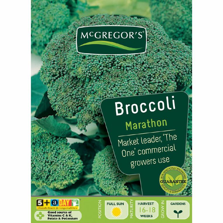 McGregor's Marathon Hybrid Broccoli Vegetable Seeds, , hi-res