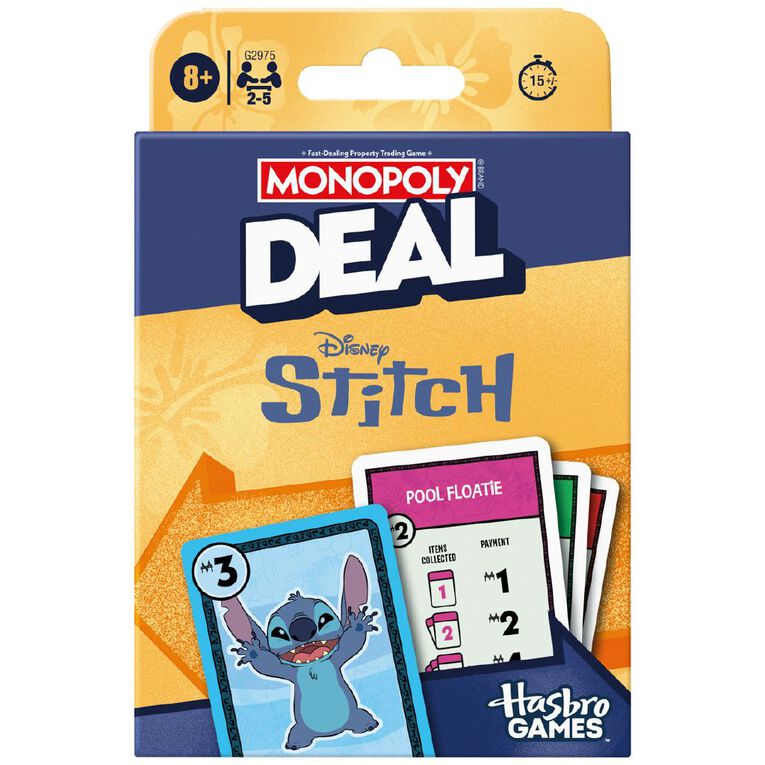 Hasbro Monopoly Deal Stitch, , hi-res