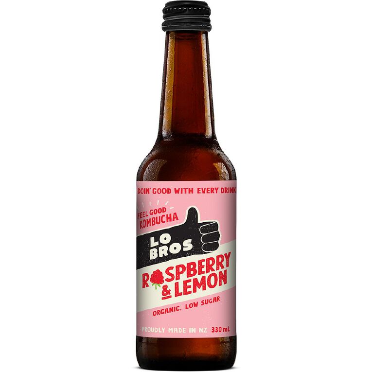 Lo Bros Raspberry Lemon 330ml, , hi-res