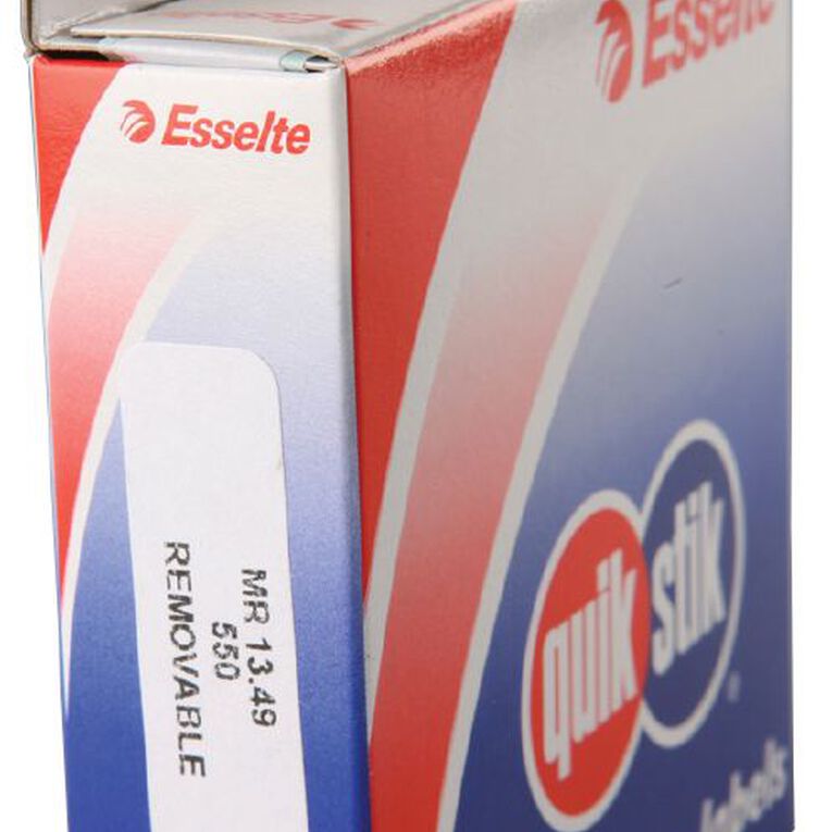 Quik Stik Labels Mr1349 13mm x 49mm 550 Pack, , hi-res