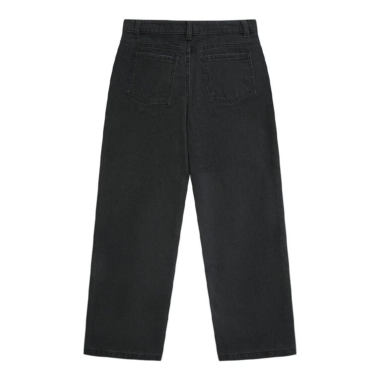 Young Original Wide Leg Jeans, Black, hi-res