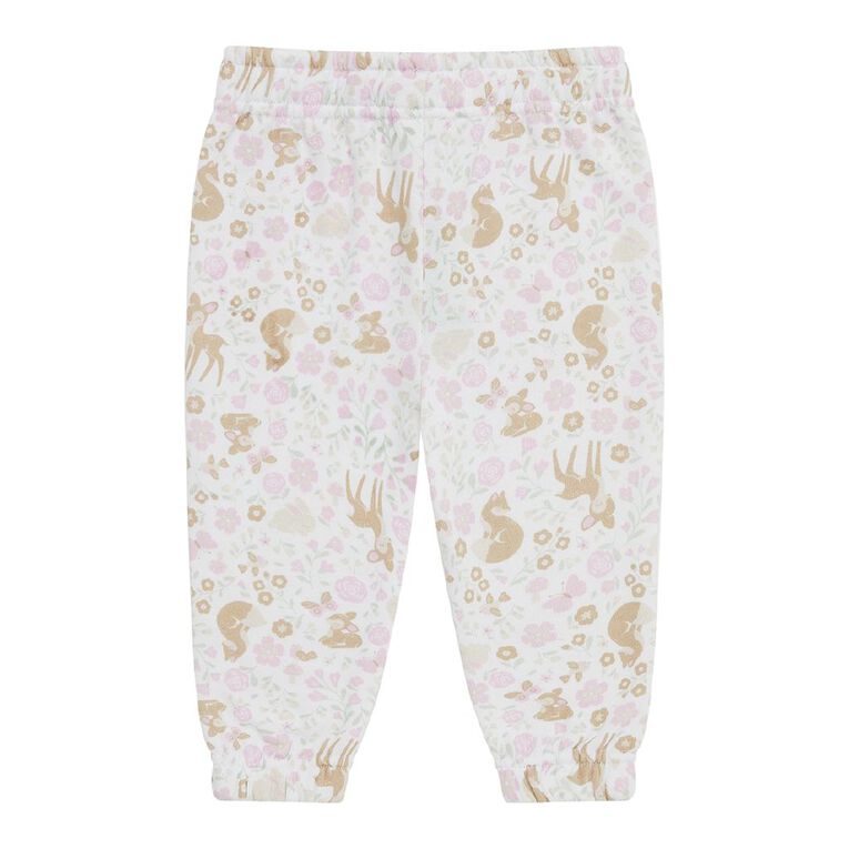 Young Original Toddler Girls' Print Trackpants, White, hi-res