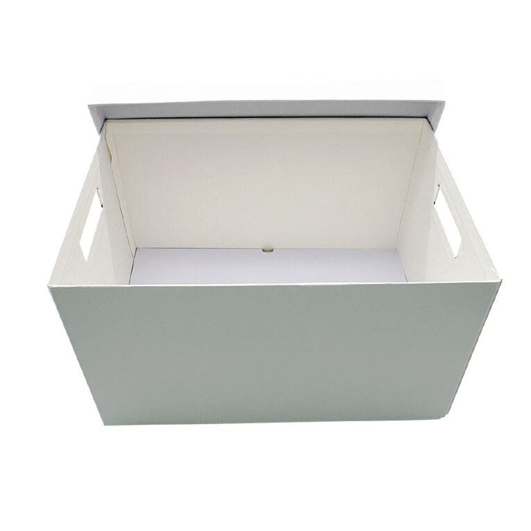 WS Paperboard Storage Box Medium White, , hi-res
