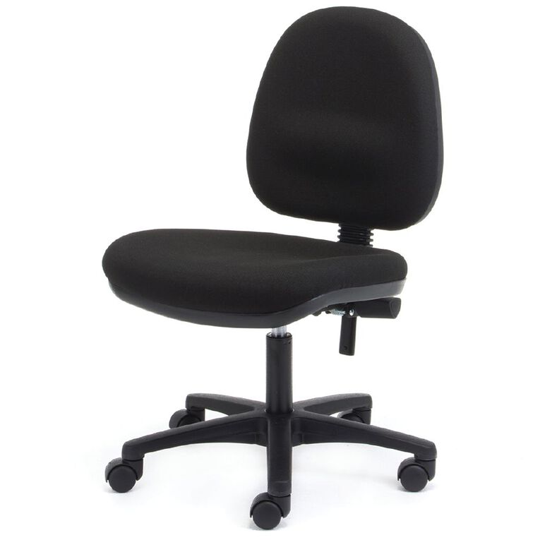 Chair Solutions Aspen Midback Chair Black, , hi-res