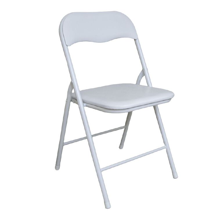 Living & Co Folding Chair White, , hi-res