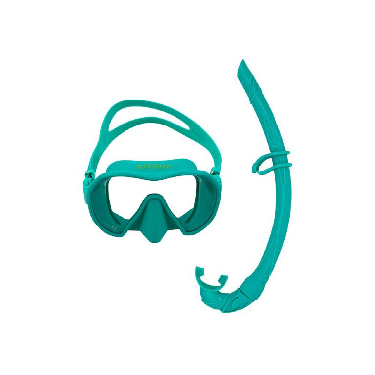 Body Glove Adults Travel Snorkel set Green, , hi-res