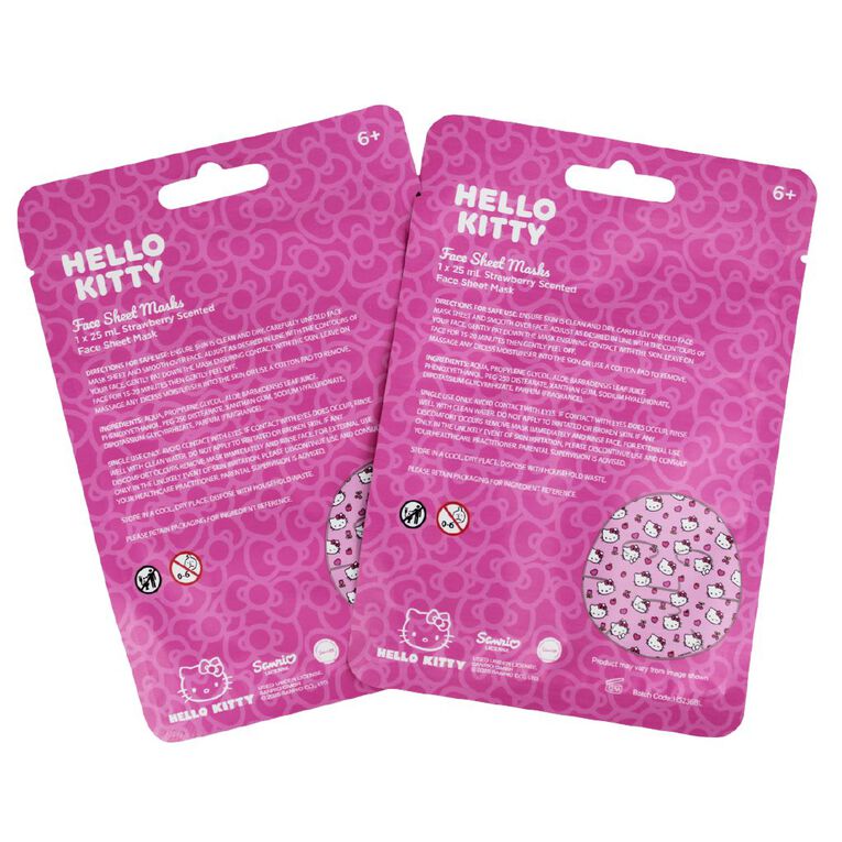 Hello Kitty Face Sheet Mask 2 Pack, , hi-res