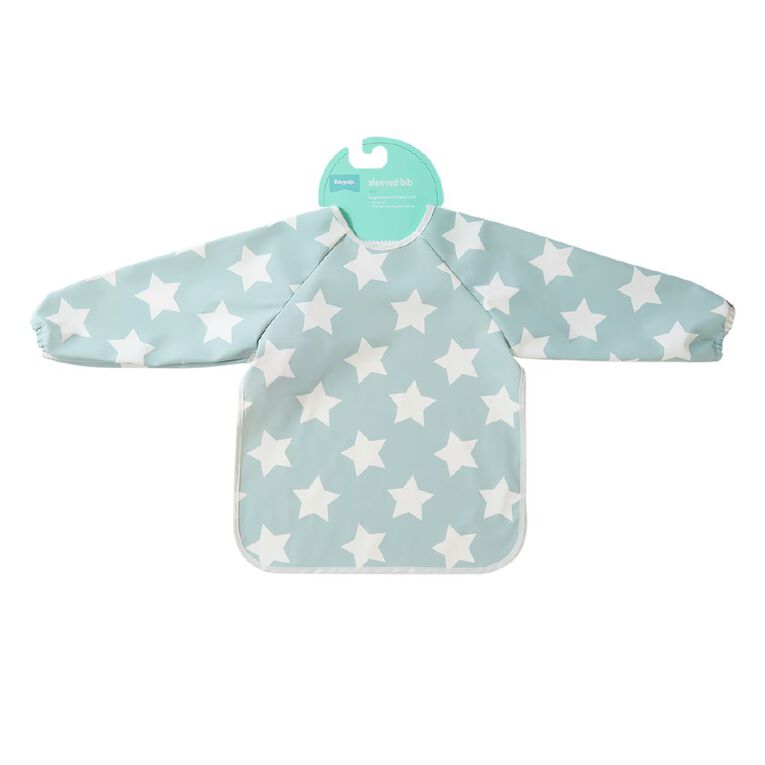 Babywise Babys' Smock Bib Blue Light One Size, Blue Light, hi-res