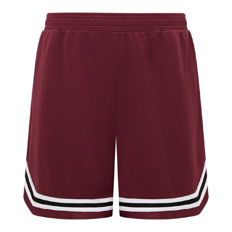 Active Intent Men's Active Basketball Shorts, Red Dark, hi-res