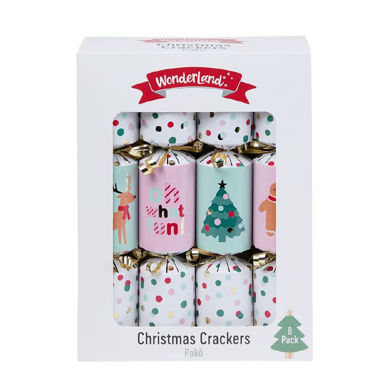 Wonderland Christmas Crackers Assorted 8 Pack, , hi-res