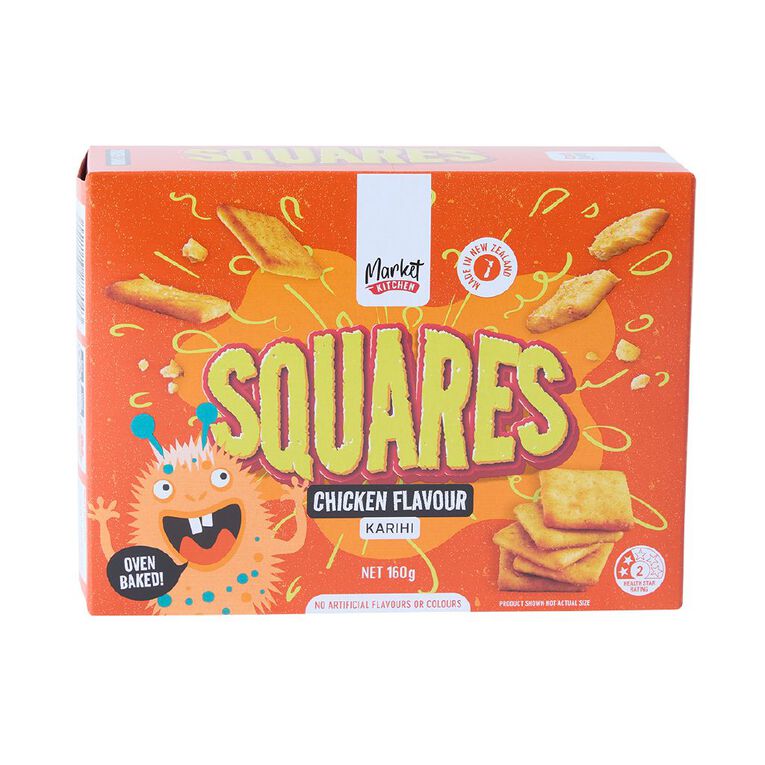 Market Kitchen Squares Chicken 160g, , hi-res