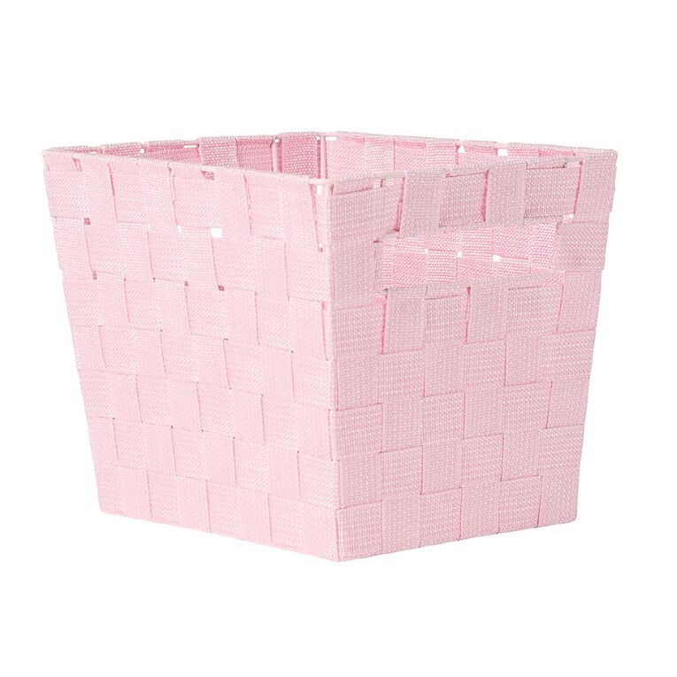 Living & Co Woven Basket Pink Small, , hi-res