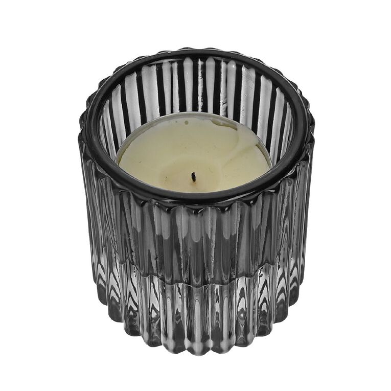 Living & Co Textured Tealight & Table Candle Holder Grey, , hi-res