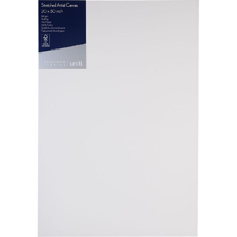 Uniti Plat Canvas 20 Inch x 30 Inch 380gsm, , hi-res