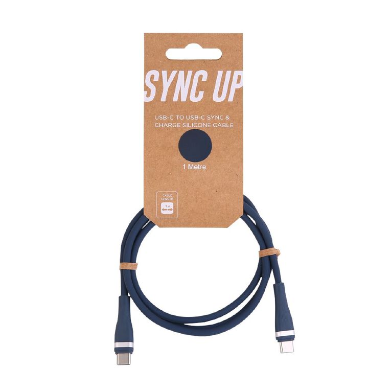 Tech.Inc USB-C To USB-C Cable 1M Deep French Blue/Black/White, , hi-res