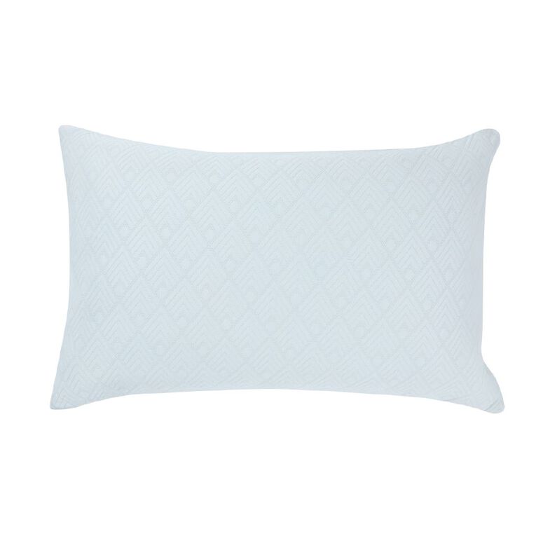 Living & Co Bamboo Cover Memory Foam Pillow White, , hi-res