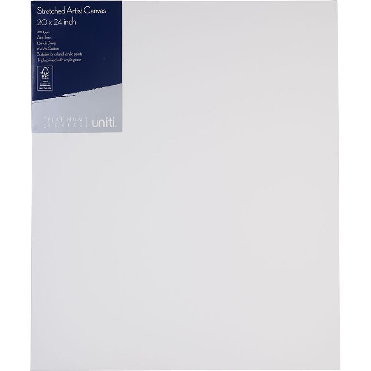 Uniti Plat Canvas 20 Inch x 24 Inch 380gsm, , hi-res