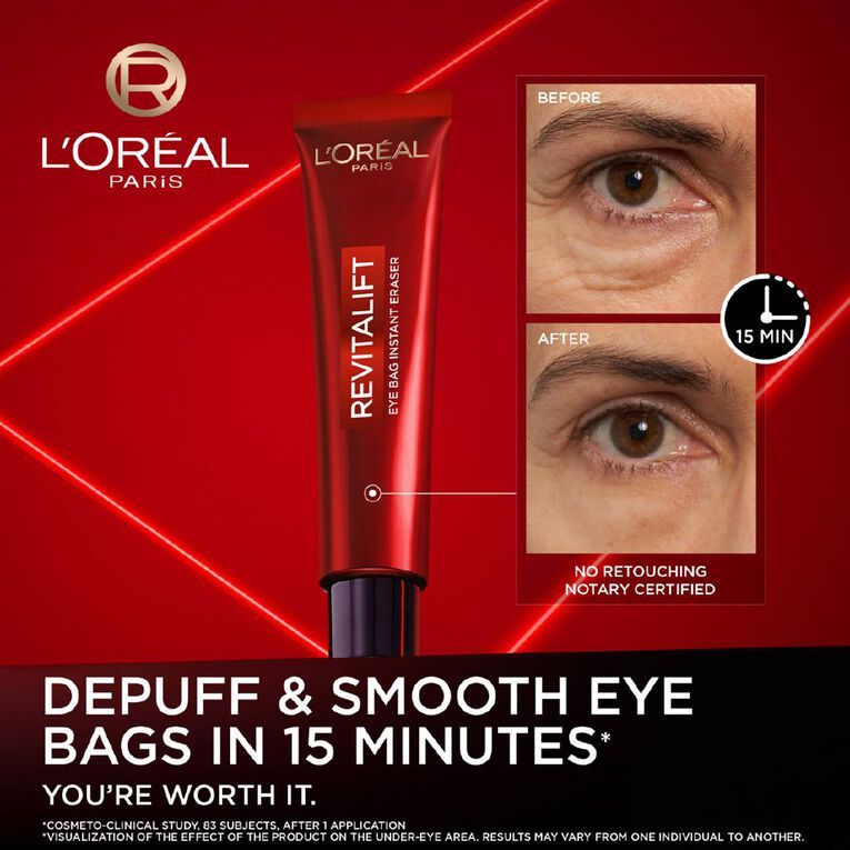 L'Oreal Paris Revitalift Laser Eye Bag Instant Eraser, , hi-res