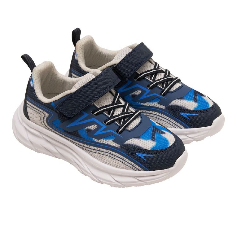Active Intent Senior Kids' Leap Trainers, Blue, hi-res