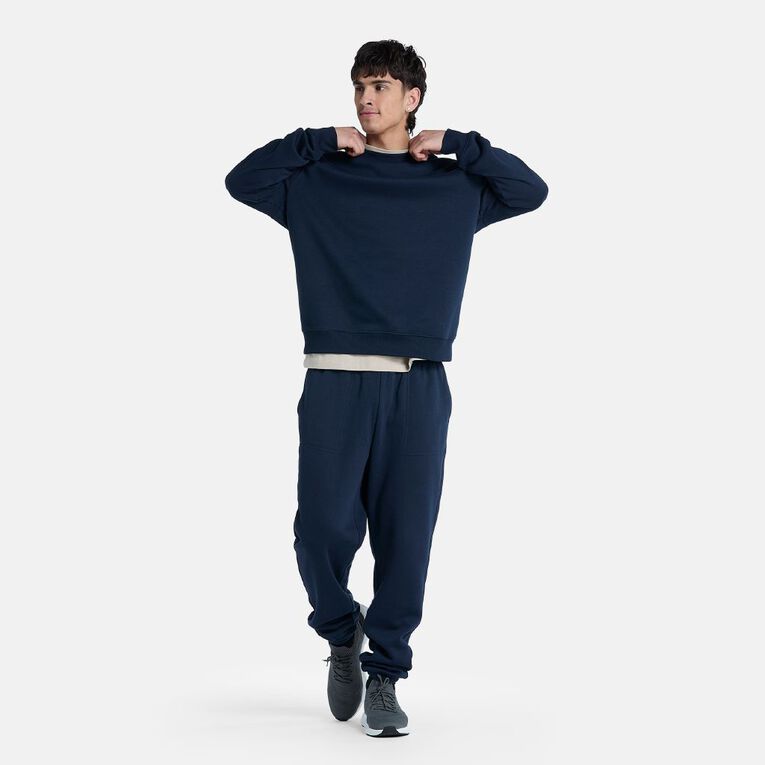 H&H Adults' Trackpants, Navy, hi-res