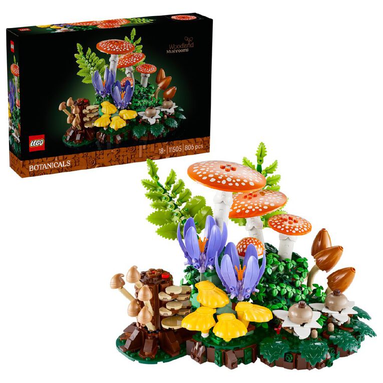 LEGO Botanicals Woodland Mushrooms 11505, , hi-res