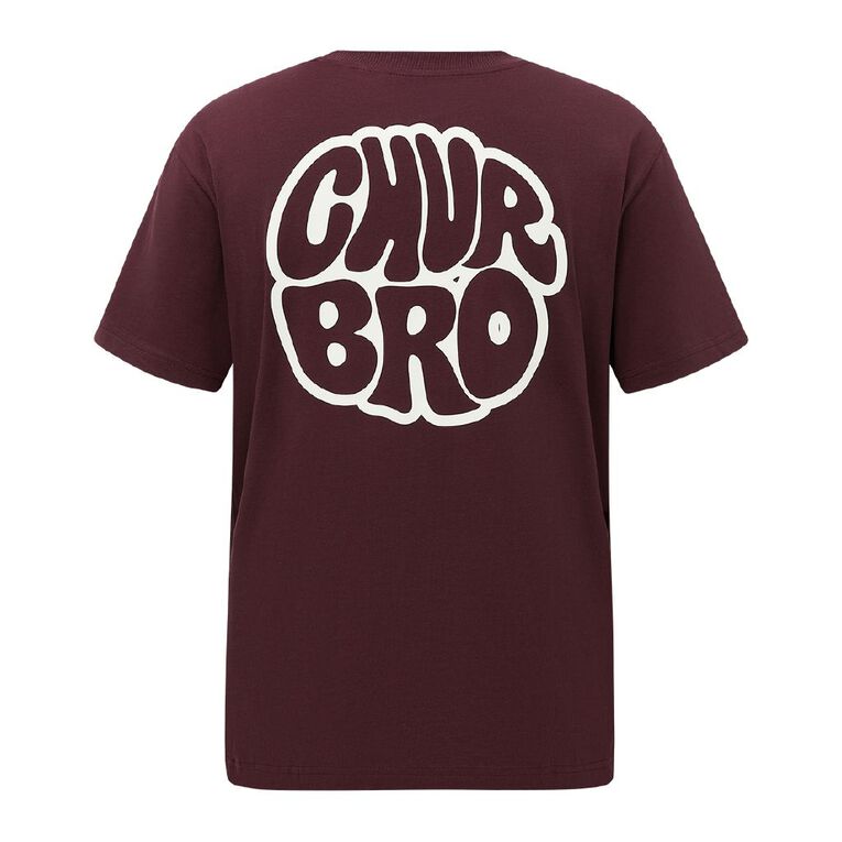 H&H Men's Relaxed Fit Graphic Tee, Brown Dark, hi-res