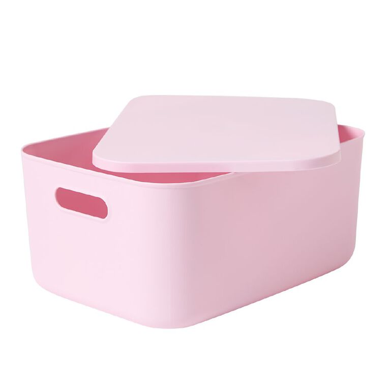 Living & Co Kids Storage Box Pink, , hi-res