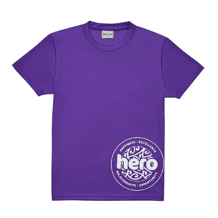 Schooltex Cambridge Middle School Tee with Transfer, Purple Mid, hi-res