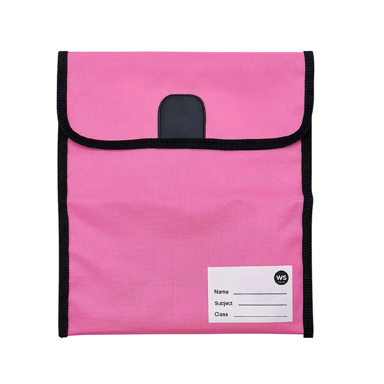 WS Book Bag 270mm x 310mm Pink, , hi-res