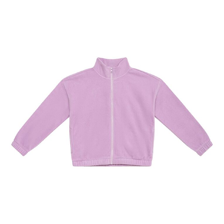 Young Original Microfleece Zip-Thru, Purple Mid, hi-res