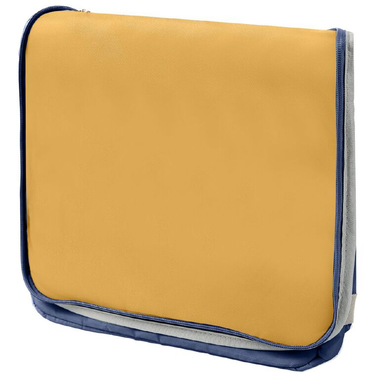 Living & Co Cooler Bag 20 Litre Navy Blue with Yellow Top, , hi-res