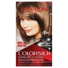 revlon colour silk hair colour light ash brown 50 1 each
