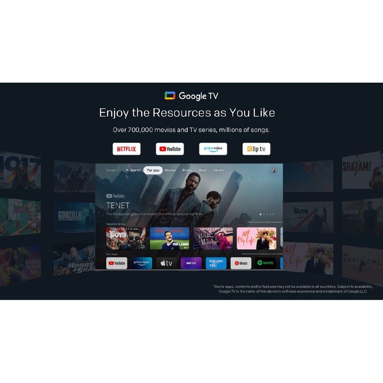 JVC 86 Inch 4K Ultra HD Google Smart TV JVG518623Q, , hi-res