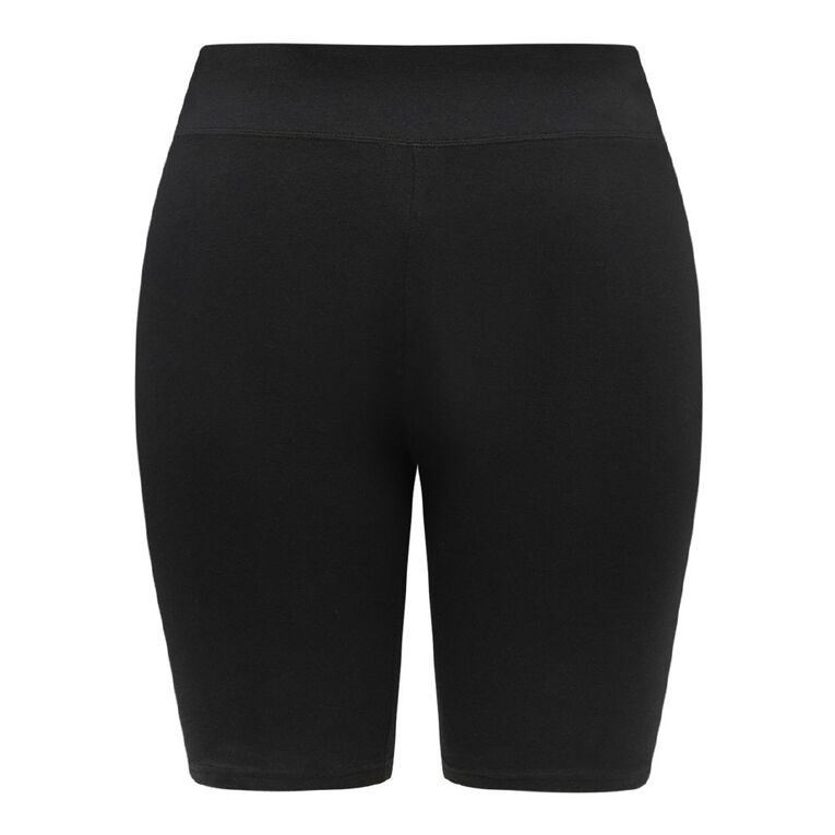 H&H Curve Women's Basic Legging Shorts, Black, hi-res