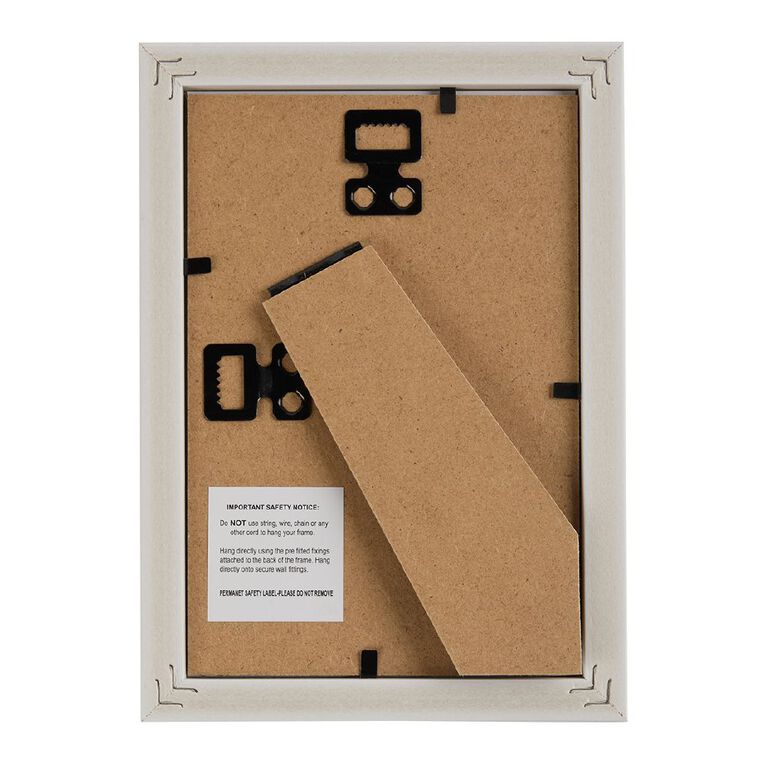 Living & Co Bobbin Frame White 4in x 6in, , hi-res