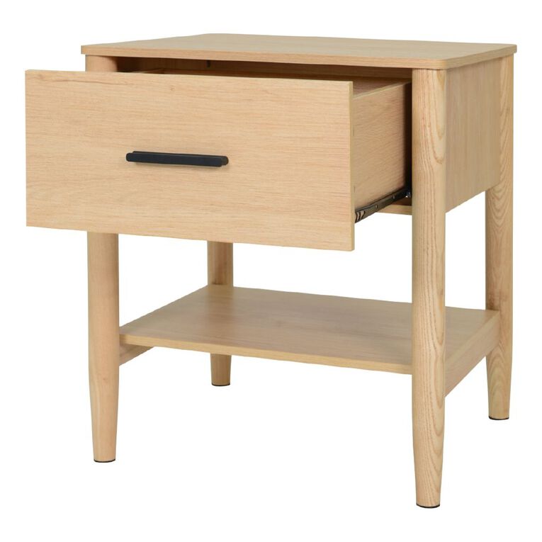 Living & Co Emerson Bedside Table Natural, , hi-res